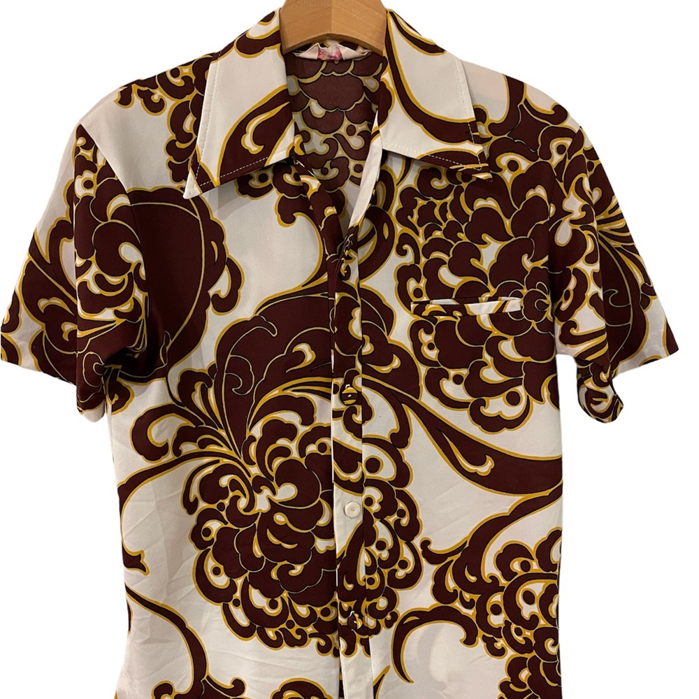 VTG Silky 70’s Hawaiian Shirt - Sears Hawaii - Size S?